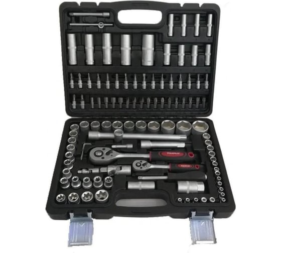 Изображение товара Набор инструментов P.I.T. 108 предметов, 1/2" и 1/4", CrV MXT-108-SET