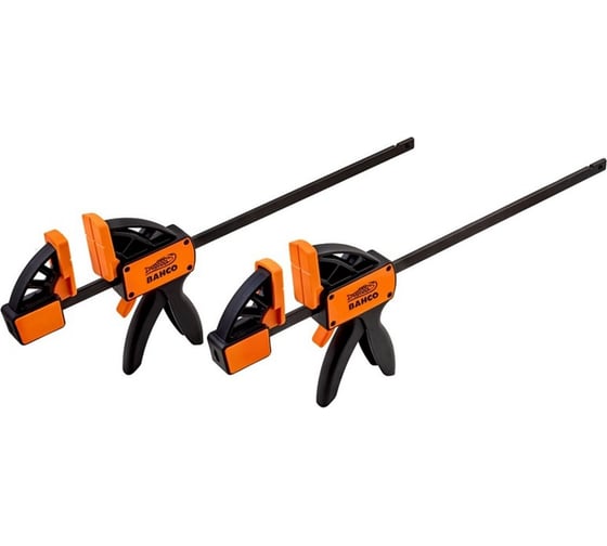 Изображение товара Быстрозажимная струбцина BAHCO сила сжатия 70 кг, 150 мм, 2 шт. QC-150A-2P