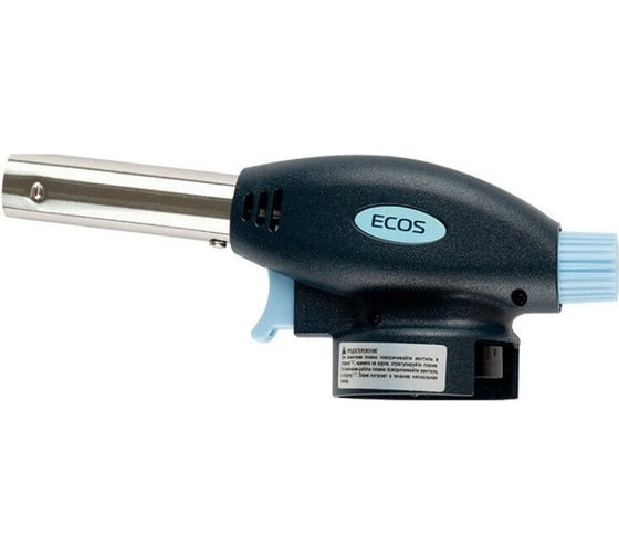 Изображение товара Газовая портативная горелка Ecos GT-500 лампа паяльная, пьезоподжиг 157835