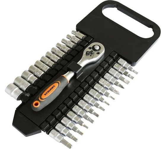 Изображение товара Набор торцевых головок Кузьмич НИК-030/27 1/4, 27 предметов Р1-00020590