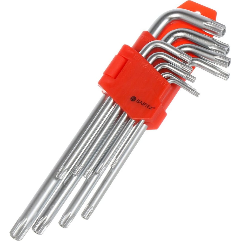 Изображение товара Набор шестигранных ключей Torx BARTEX 9 предметов 388523