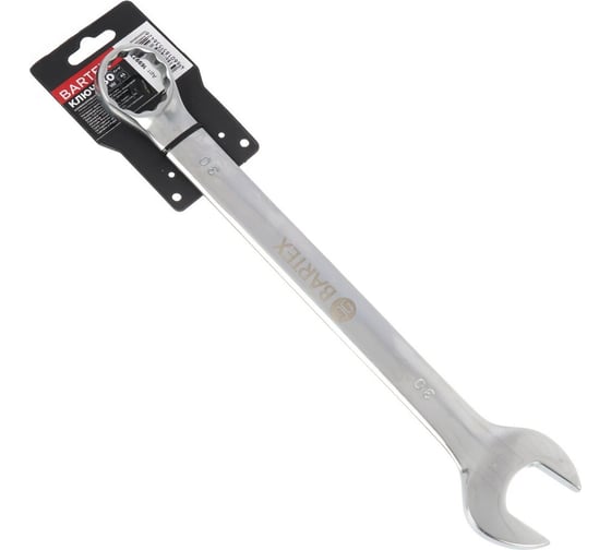 Изображение товара Комбинированный ключ BARTEX 30 мм, матовый, CrV сталь 169977