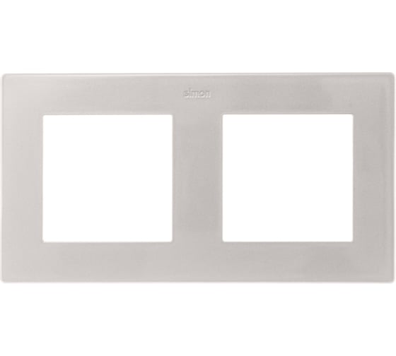 Изображение товара Рамка Simon 2 поста, алюминий 2400620-033