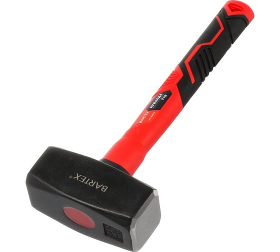 Изображение товара Кувалда BARTEX 2 кг, фибергласовая обрезиненная короткая рукоятка 364672