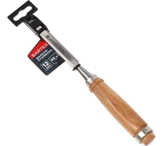 Изображение товара Долото-стамеска BARTEX 12 мм, рукоятка дерево 329667