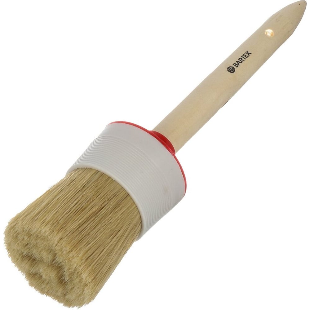 Изображение товара Круглая кисть BARTEX Евро d60 мм, №18, 60 мм, рукоятка дерево 134185