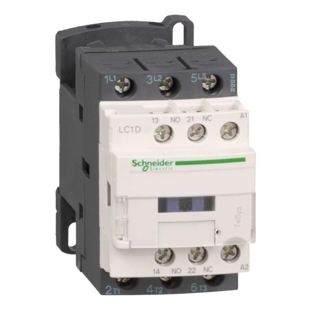 фото Контактор schneider electric 3п/18а d18 1но+1н3 220v ac sche lc1d18m7