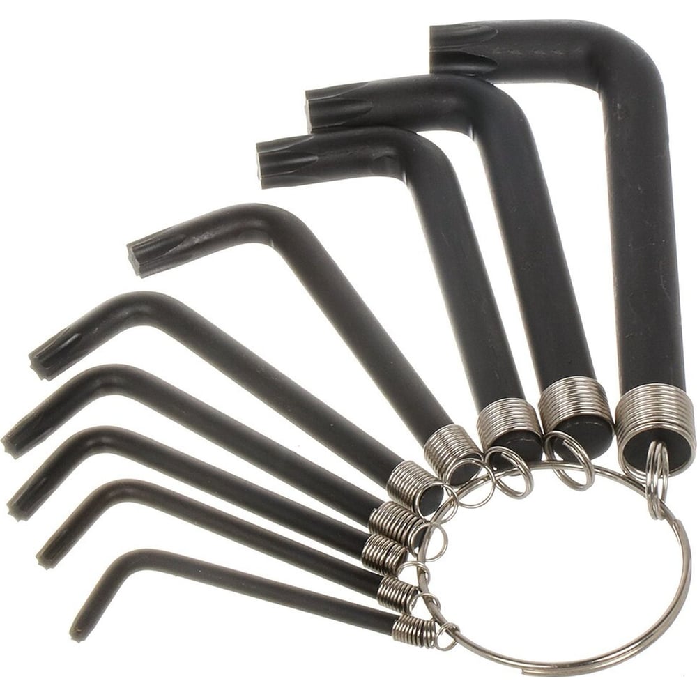 Изображение товара Набор имбусовых ключей Torx T10-T50 9 предметов на кольце BARTEX