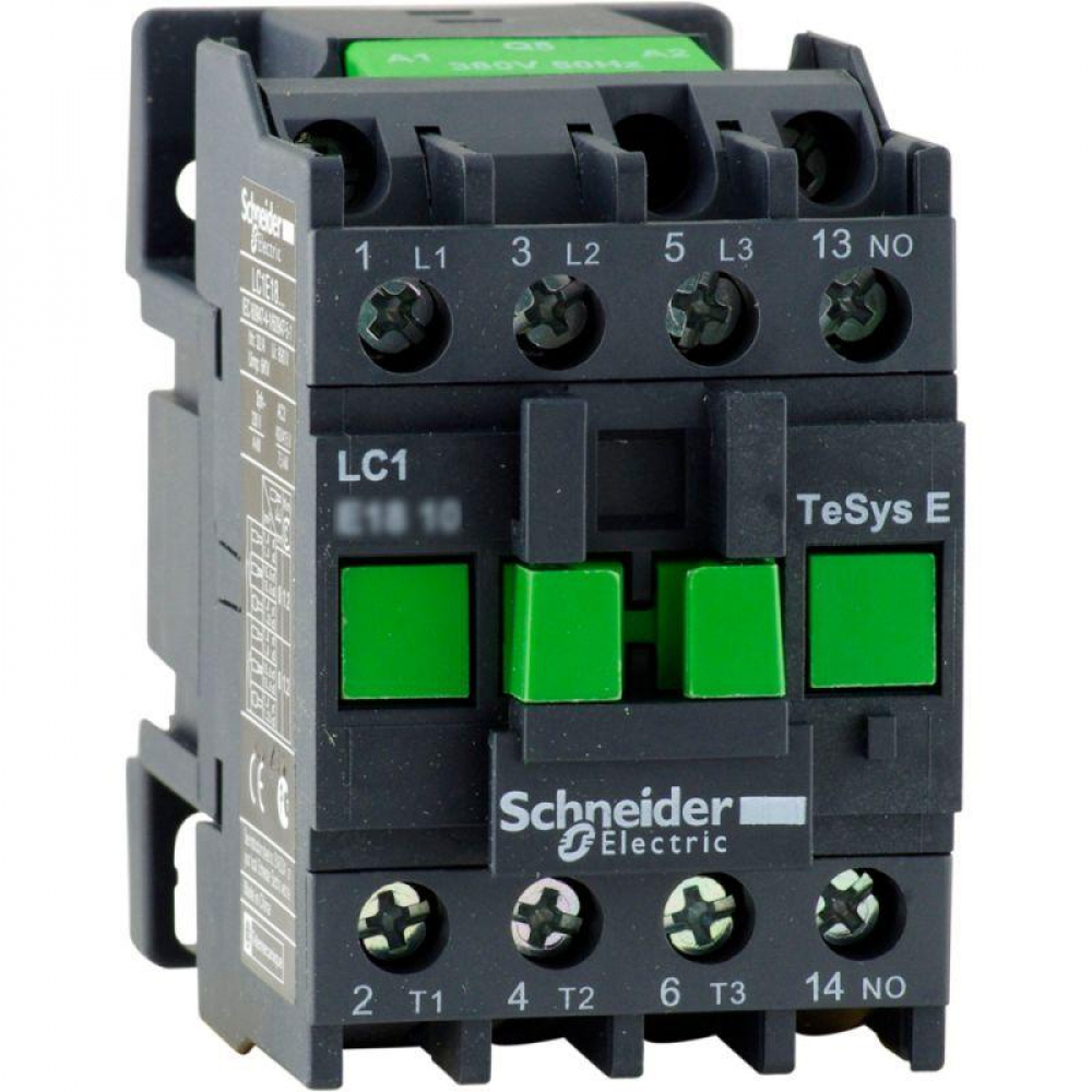 фото Контактор schneider electric 3п 18а 1но 220v ac tesys e sche lc1e1810m5