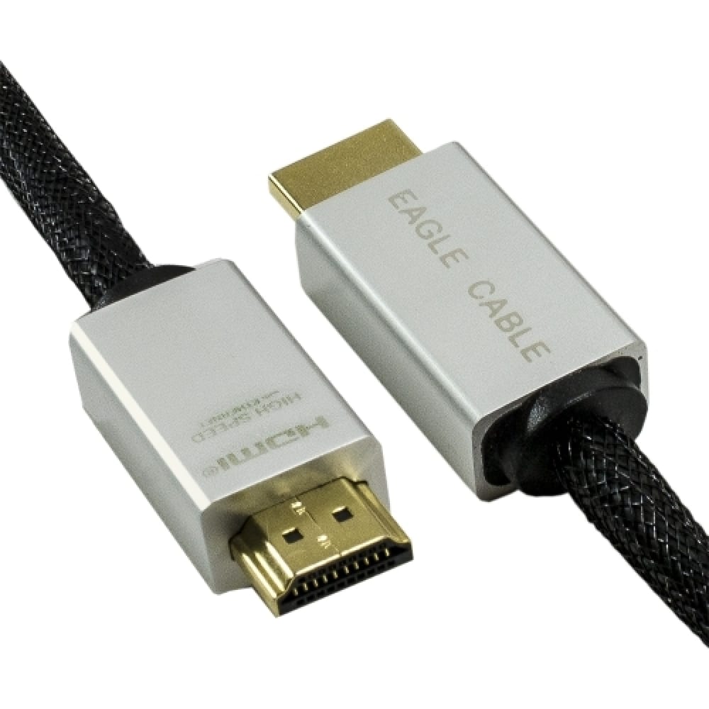 Видео кабель Eagle Cable кабель угловой ugreen us217 30797 sata 3 data cable 90° угол 0 5 м