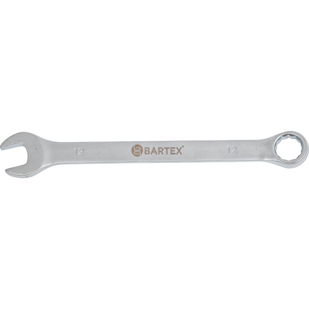 Изображение товара Комбинированный ключ BARTEX 12 мм, матовый, CrV сталь 169968