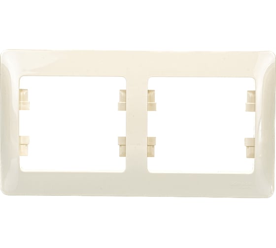 Изображение товара Рамка Systeme Electric 2-местная GLOSSA горизонтальная, бежевая SchE GSL000202