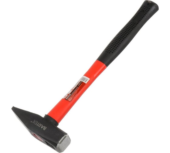 Изображение товара Молоток BARTEX B0008 квадратный боек, фибергласовая рукоятка, 0.8 кг 149711