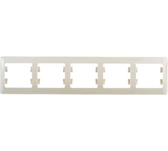 Изображение товара Рамка Systeme Electric 5-м GLOSSA горизонтальная, бежевая SchE GSL000205