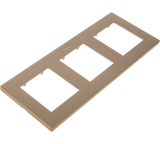 Изображение товара Рамка Simon 3 поста, шампань 2400630-034