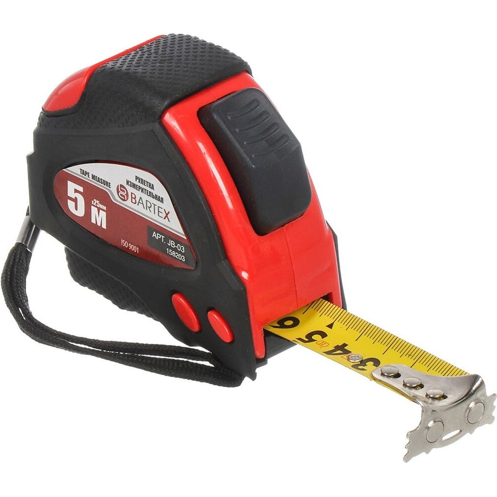Изображение товара Рулетка BARTEX 5 м магнитная с автоматической остановкой и клипсой