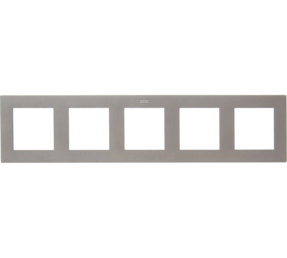 Изображение товара Рамка Simon 5 постов, алюминий 2400650-033