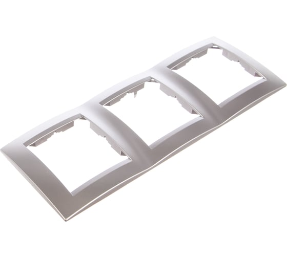 Изображение товара Универсальная рамка Simon 3 поста, алюминий 1500630-033