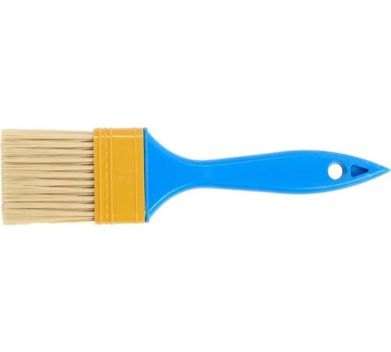 Изображение товара Плоская кисть ЛОМ промо, искусственная щетина, пластиковая рукоятка, 2", 50 мм 9845880
