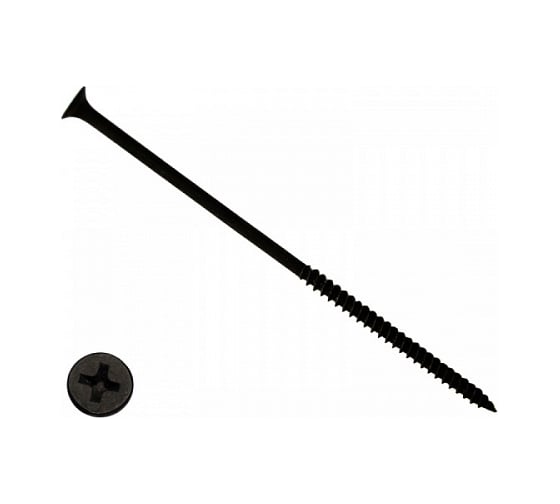 Изображение товара Саморез КРЕП-КОМП черный универсал 4,8х120 100шт чм120ф