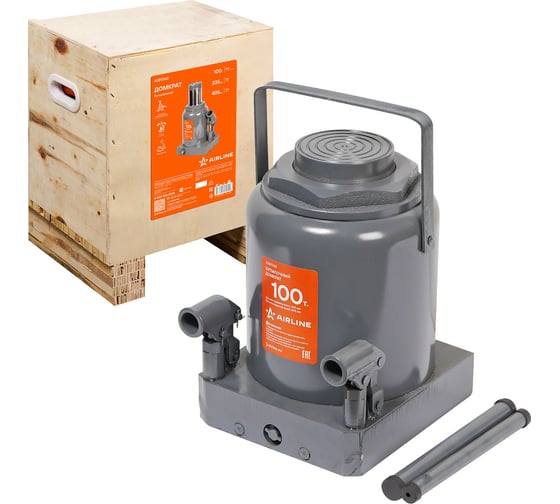 Изображение товара Бутылочный домкрат Airline 100т (MIN - 340 мм, MAX - 520 мм) AJB100S