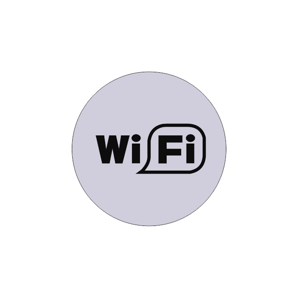 Изображение товара Табличка Контур Лайн Wi-Fi d 95 мм 23DS1228 - информационная пластиная для обозначения