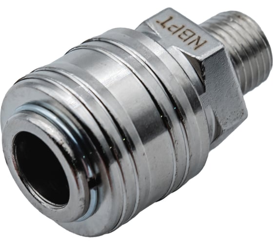 Изображение товара Быстроразъемное соединение (брс) европа внешняя резьба 1/4 sm сталь NBPT 58770