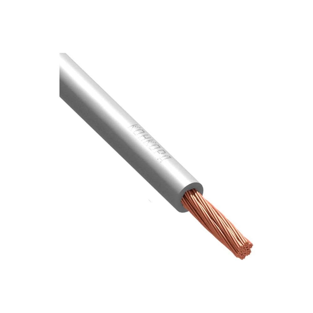 Провод Конкорд ООО ПуГВнг(А)-LS 1x6, белый (100) 6947