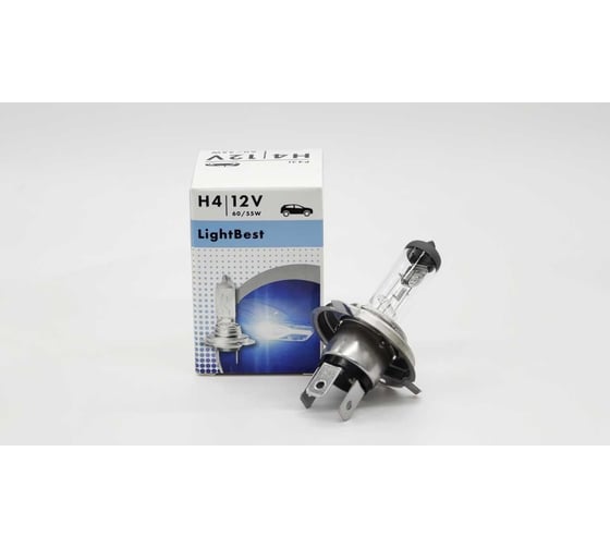Изображение товара Автомобильная галогенная лампа LightBes h4, 12v, 60/55w, p43t 700809050