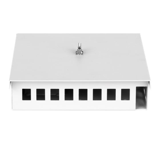 Изображение товара Настенный кросс NIKOMAX essential line, до 8 sc/lc портов, серый, неукомплект NMF-WP08SC-OP-ES-GY