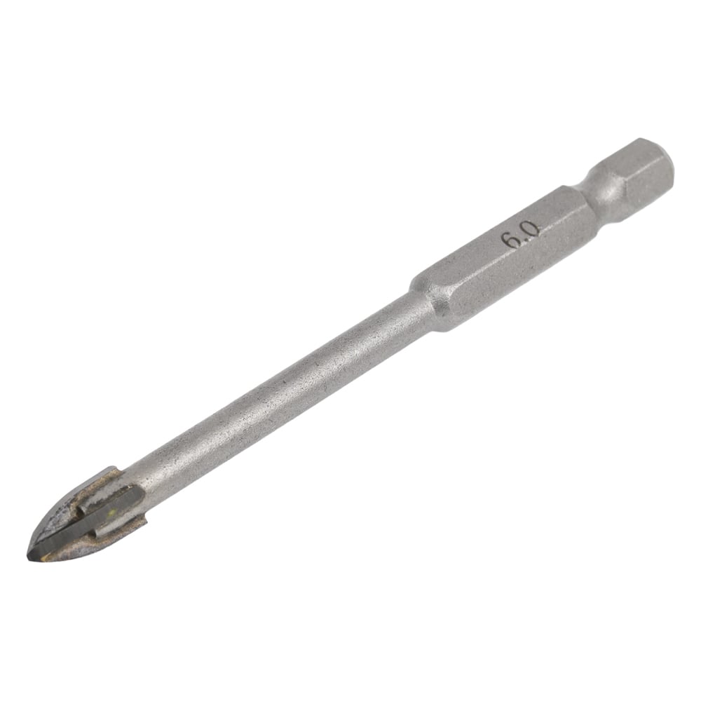 Изображение товара Сверло по кафелю 6 мм 4 режущие кромки Е 1/4" 888