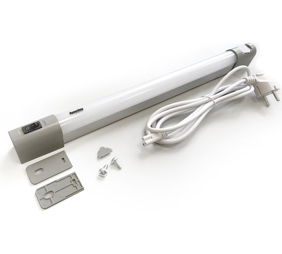 Изображение товара Осветительная панель Hyperline TL19-LED-10W-EU 19 дюймов, LED 10W, 110/220V, 19 дюймовое крепление+ магнитное крепление, 483x30x48мм, длина кабеля 2м, евровилка 441614