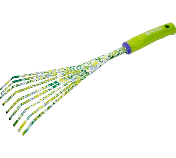 Изображение товара Грабли веерные Palisad пластиковая рукоятка круглый зуб 62042