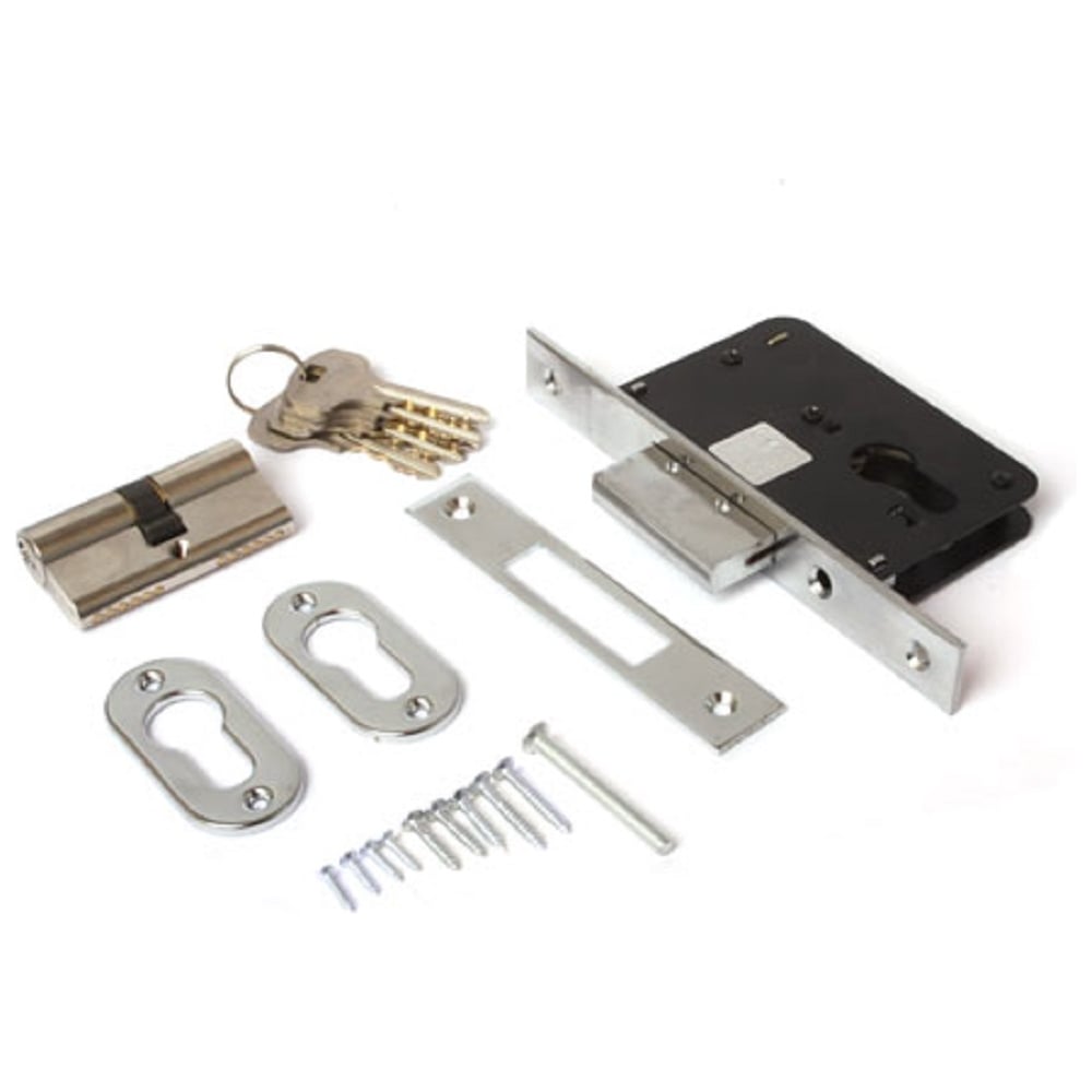 Изображение товара Врезной замок Apecs 95/60-CR 16278 для деревянных и металлических дверей, хром