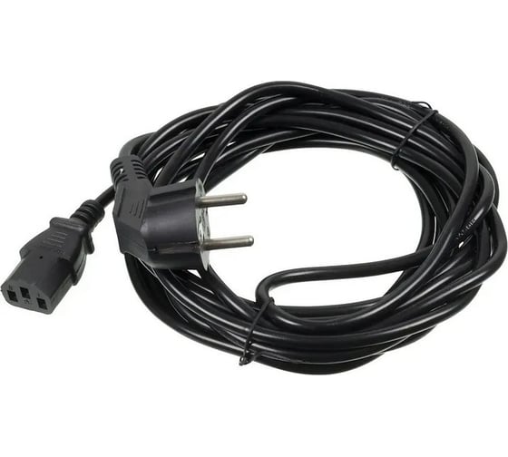 Изображение товара Кабель BURO AN23-1000-5 IEC C13 Евровилка 5м черный 817292