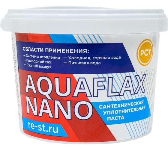 Изображение товара Паста для льна СантехМастер AquaflaxNano банка 400 гр 04059 4630033040597