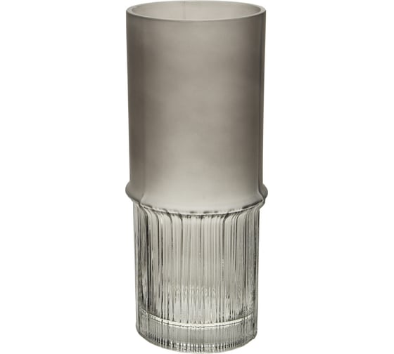Изображение товара Декоративная ваза из комбинированного стекла Вещицы 111х111х255 мм, серый Ekg-5