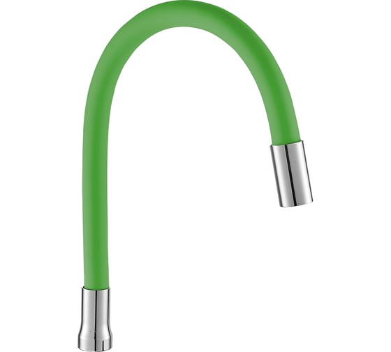 Изображение товара Излив BOOU силиконовый зеленый, гибкий, в блистере E356A