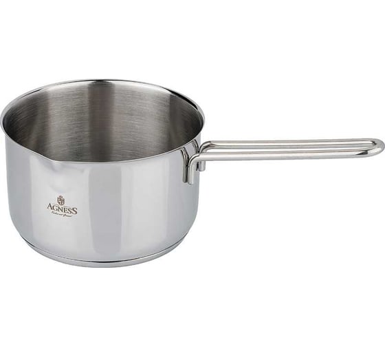 Изображение товара Ковш Agness Монблан 16x10 см, 2 л, нержавеющая сталь, индукционное дно 936-116