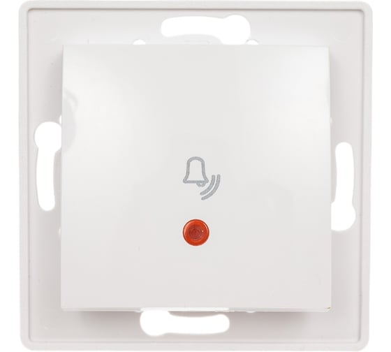 Изображение товара Кнопочный выключатель для звонка Aling-conel PRESTIGE с индикацией, механизм, 10A 250V белый арт. 6010I.0