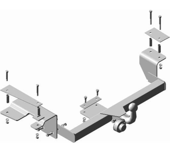 Изображение товара Фаркоп Трейлер для ВАЗ 2172 Priora хетчбек 2007-2012, ВАЗ 2112 2007- тип шара A 2172.C