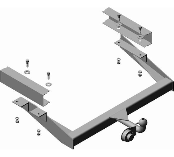 Изображение товара Фаркоп Трейлер для ГАЗ 2705, ГАЗ 2705 Комби, ГАЗ-3302, ГАЗ-33022V, ГАЗ-33023 тип шара H 2705.02