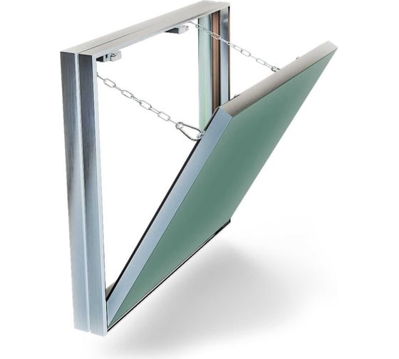 Изображение товара Ревизионный люк под плитку Хаммер Гиппократ-П 30x30, алюминиевый, съёмный гп33