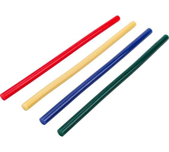 Изображение товара Клеевые стержни Rexant 11х270 мм цветные 10 шт. 09-1280