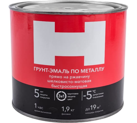 Изображение товара Грунт-эмаль по ржавчине Hummerton 3 в 1 зеленый 1.9 кг 6 205553