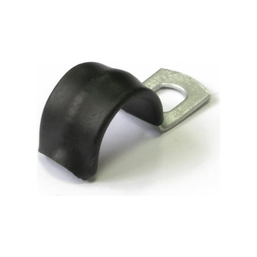 Изображение товара Металлическая однолапковая скоба с полимерным покрытием d12-13 мм 100 шт.