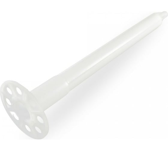 Изображение товара Тарельчатый дюбель Промрукав гриб с гвоздем для пм in160 белый, 25 шт. PR08.12261