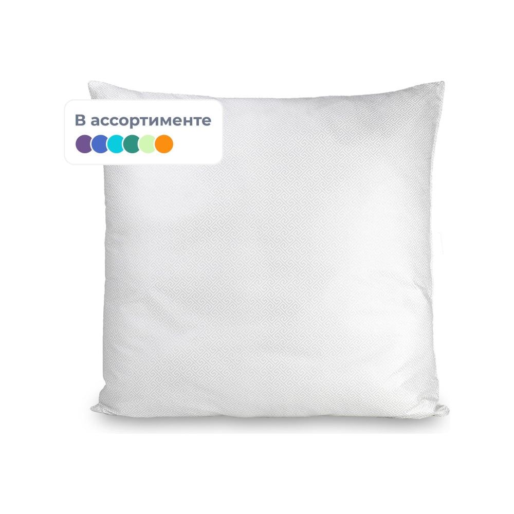 Изображение товара Подушка 60x60 см с синтепоном, классическая, белая