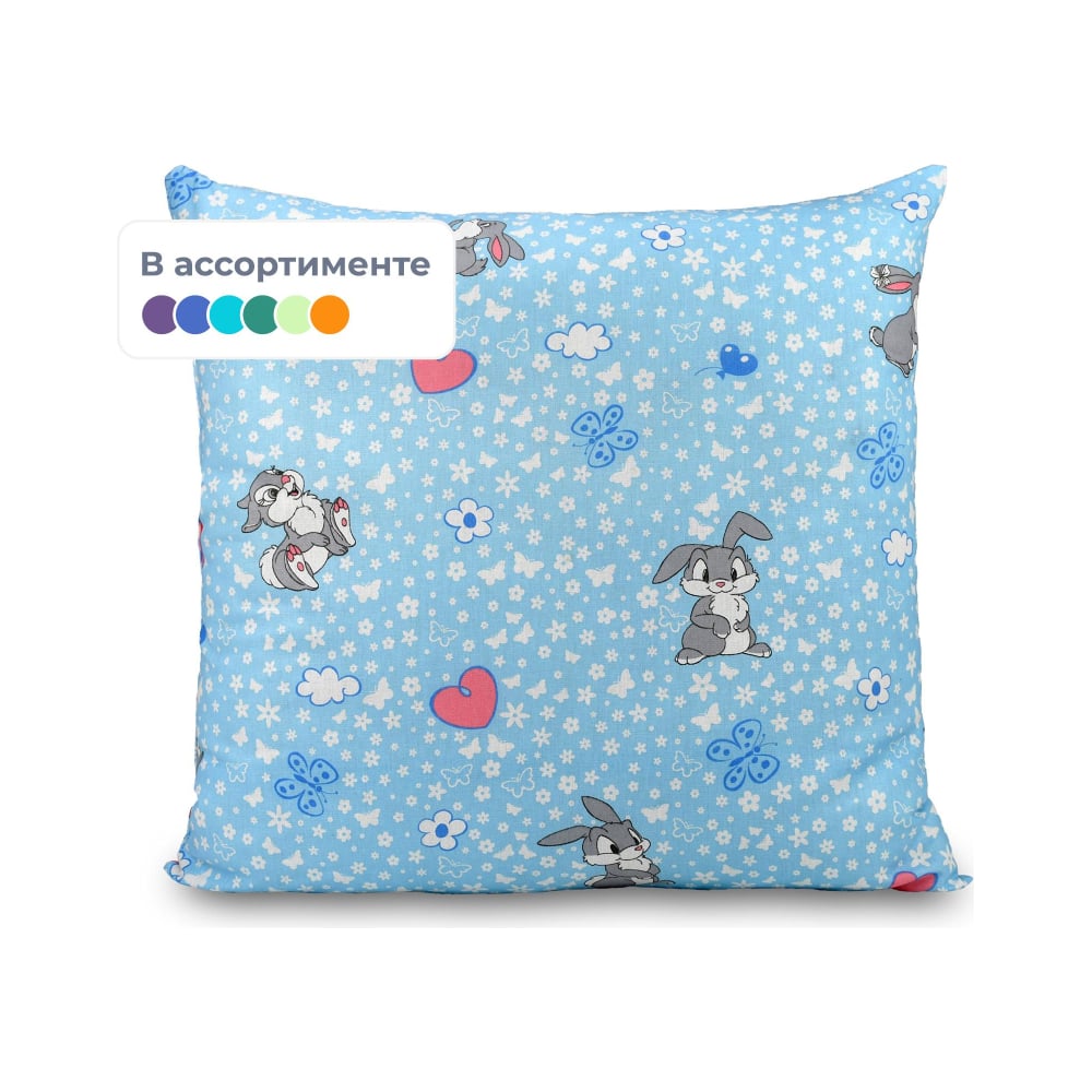 Изображение товара Подушка 60x60 см из бязи с холлофайбером классическая цена 787 рублей