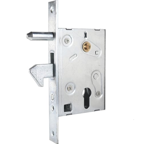 Изображение товара Врезной замок для откатных ворот БУЛАТ ЗВ4-1К.60.72.25.04 хром, 60 мм, под ц/м, м/о 72 мм 15897